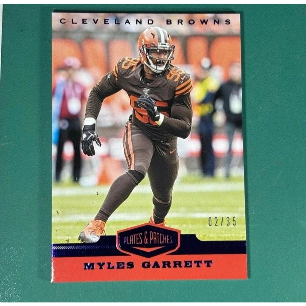 2019 Plates And Patches #26 Myles Garrett 2/35 Cleveland Browns